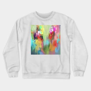 Red Flower Candy Meadow Crewneck Sweatshirt